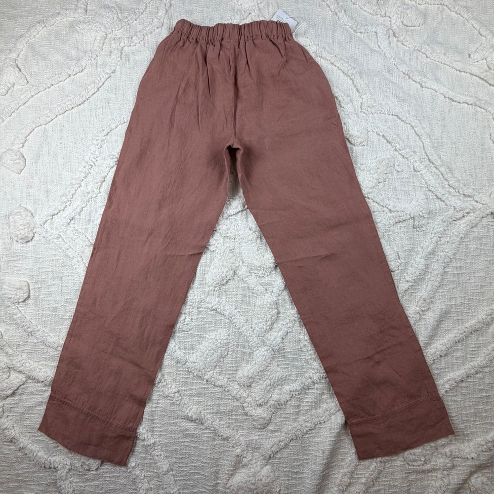 Parachute Linen Pant Clay XS Relaxed Loungewear Sustainable Eurosummer NWT - Picture 2 of 11